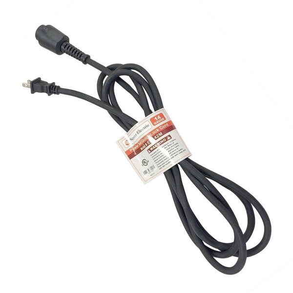 Superior Electric SJO Locking Extension Cord, 14 AWG, Outdoor, 14/2, 1 Outlets, Black, Rubber, 1-15P, 10 ft EC142M - main